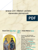 Braća Ćiril I Metoda I Početci Slavenske Pismenosti 2012