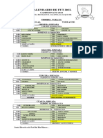 Calendario 2022 Al 2023 Primera Vuelta