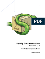 Sympy Docs PDF 1.11.1