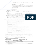 Present Perfect Simple Vs Present Perfect Continuous Test