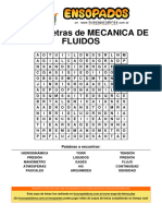 Sopa de Letras de Mecanica de Fluidos