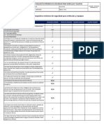 Plt-Gs-Se-Cl-014 B Lista de Requisitos Mínimos de Seguridad para Vehículos y Equipos