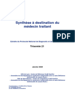 Synthese MG Trisomie 21