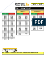 002 - Linha Verde: Domingo Sábado Dias Úteis