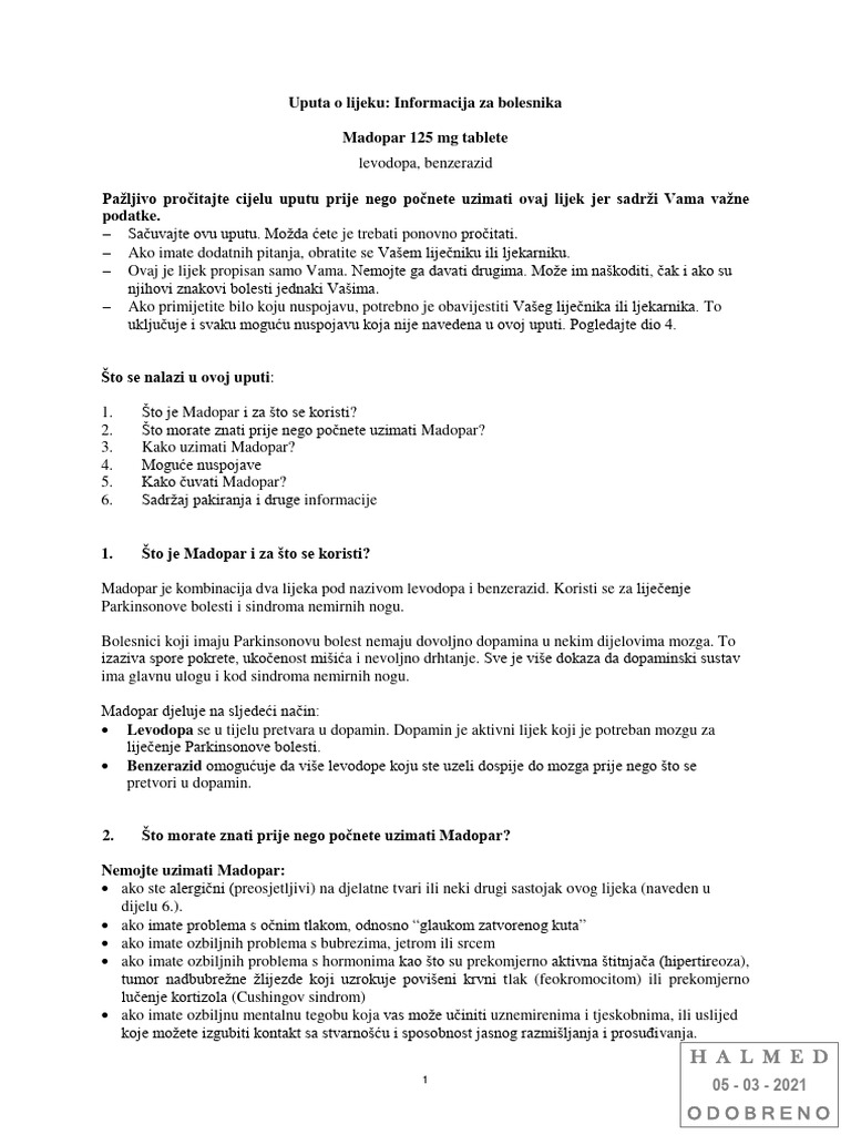 Another Name For Madopar