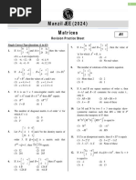 Matrices - Practice Sheet