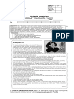 Prueba de Diagnóstico Lenguaje 4°