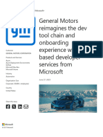 Microsoft Customer Story-General Motors Reimagines The Dev Tool Chain and Onboarding Experience With Cloud-Based Developer Services From Microsoft