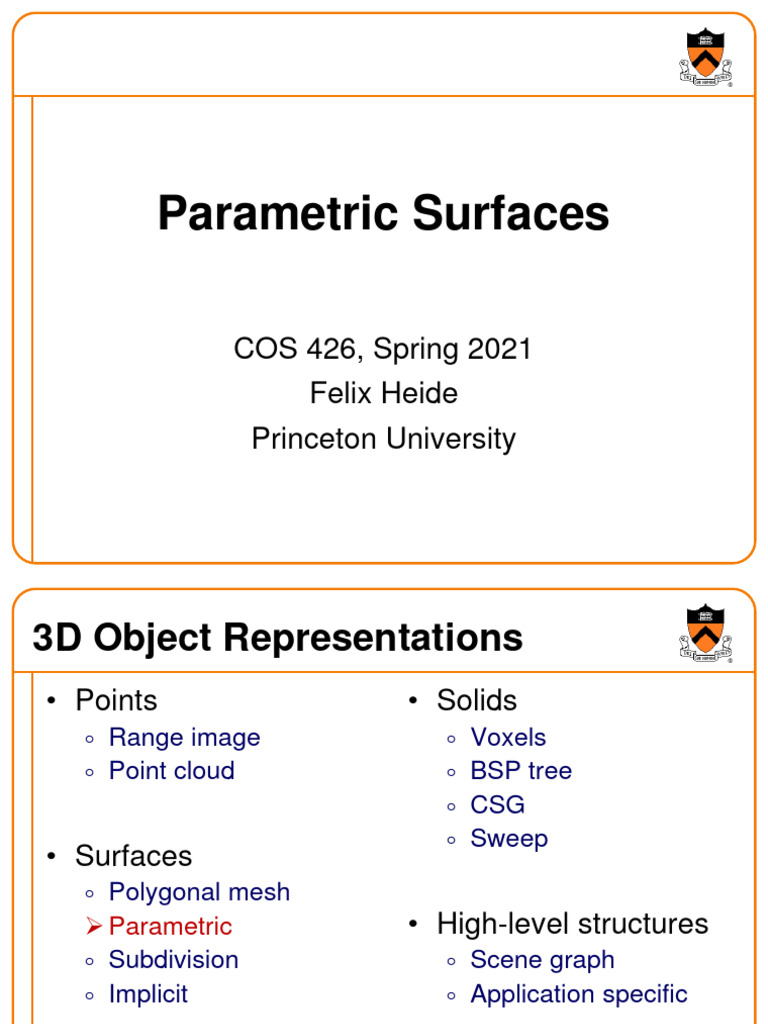 Parametric Patches&Surfaces PDF Spline (Mathematics) Differential