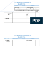 Formato de Plan de Clase 2024 Primaria