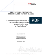 PROYECTO DE PROMOCION TURISTICA DEL CANTON IBARRA Ok