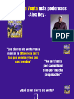 Cierres de Venta Más Poderosos Alex Dey