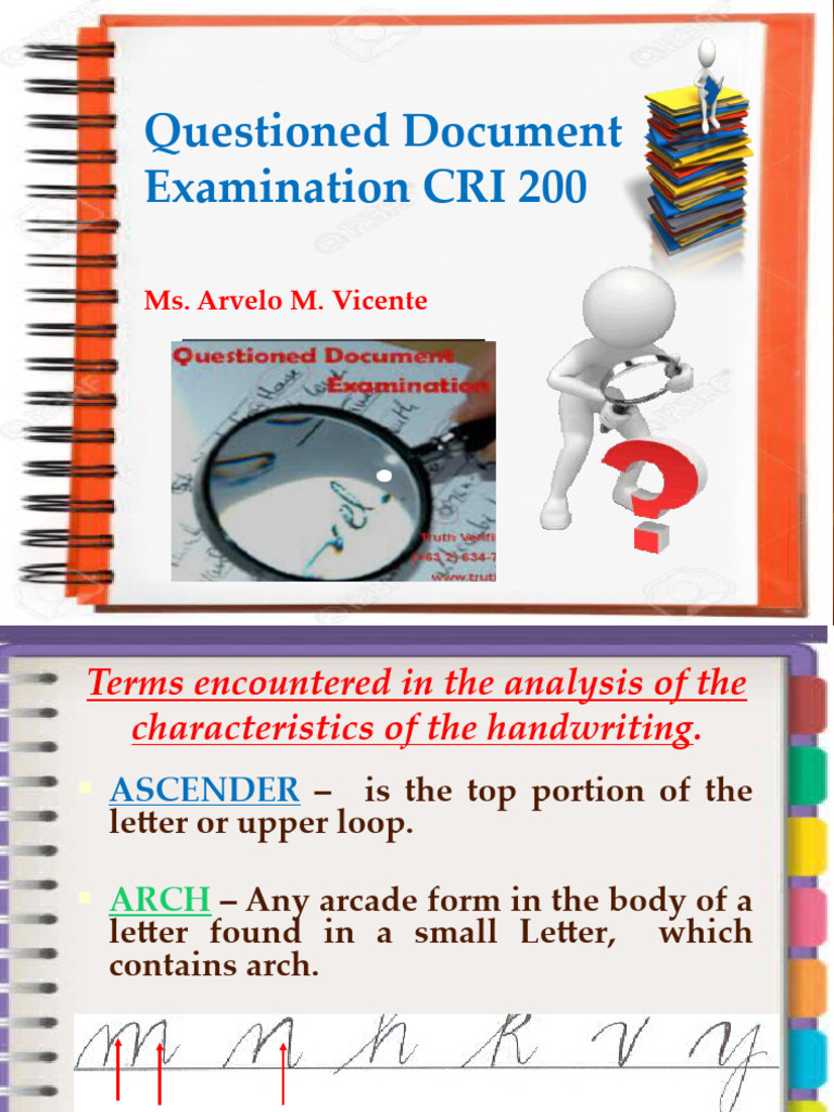 Handwriting Analysis in CRI 200 Exam | PDF | Typewriter | Signature