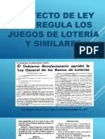 Proyecto de Ley Juegos de Loteria