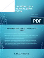 Jurnal Nasional Dan Internasional (Iron Deficiency) : Nama: Yunita NIM: 2211102413222 Kelas: A