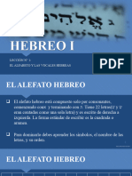 Lección 1 - Alfabeto y Vocales Hebreas