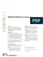 Mortar Mixes 1