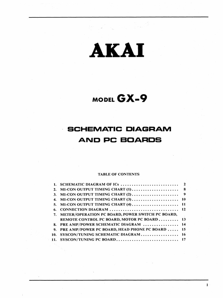 Akai gx-9 SM | PDF