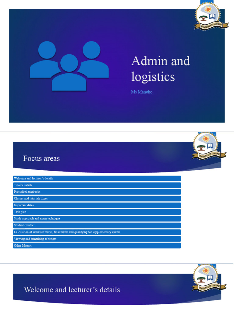 Unit 1 admin and logistics slides 2024 ctaa021 pdf career growth
