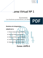 Tarea Virtual #1: Economía