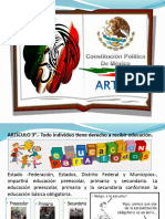 Art 3. Constitución de Los Estados Unidos Mexicanos