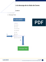 Instrucciones de Descarga Del Diploma y Solicitud de Certificados