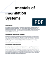 Fundamentals of Information Systems