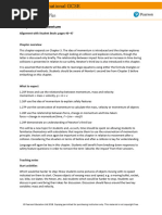 IGCSE - Physics - Lesson Plan 4 - Momentum