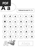 Actividades para vocales A y E | PDF