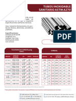 Tubo Inox Sanitario 316L A270