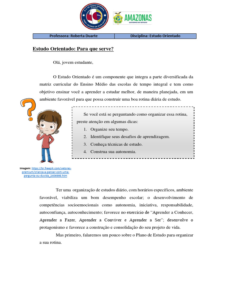 Guia Prático para Estudo Orientado | PDF | Aprendizado