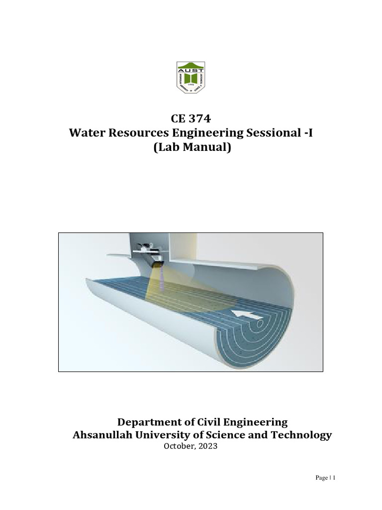 Open Channel Hydraulics Lab CE 362 | PDF | Reynolds Number | Fluid Dynamics