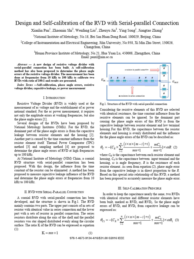 Diseño de Un RVD | PDF | Resistor | Capacitor