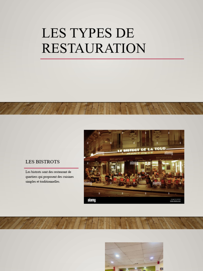 Les Types de Restauration | PDF | Bien-être | Mode de vie