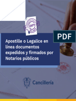 Guia Apostille o Legalice Docs Firmados Por Notario 2023