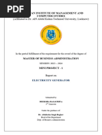 Project Report On Piezoelectricity Generator