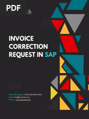 Invoice Correction Request in SAP