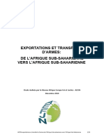1101AEFJN Rapport Exportation D Armes D Afrique Vers L Afrique FR 1