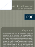 Planeación de La Capacidad en Los Servicios