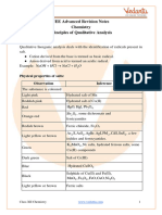 Jee Advanced Principles of Qualitative Analysis Revision Notes