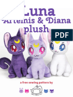 Luna Artemis Diana Plush Sewing Pattern