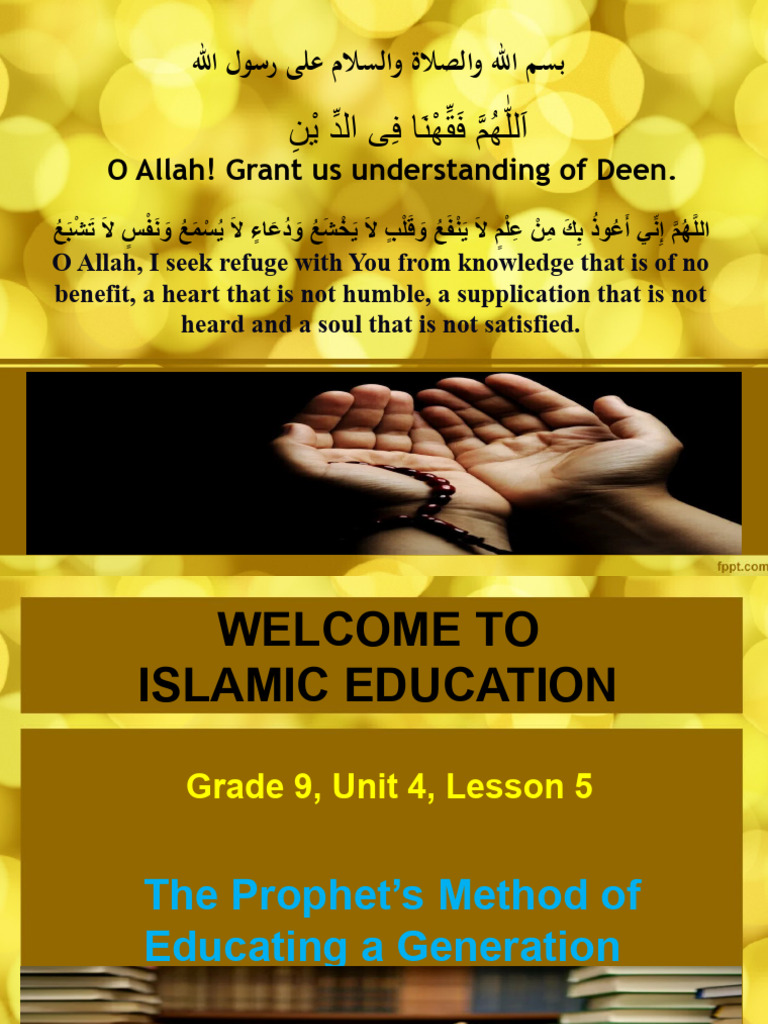 Grade 9 Rehana Prophets Methods of Educating GR 9 | PDF | God In Islam ...