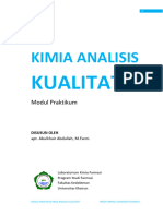 Modul Praktikum Kimia Analisis Kualitatif