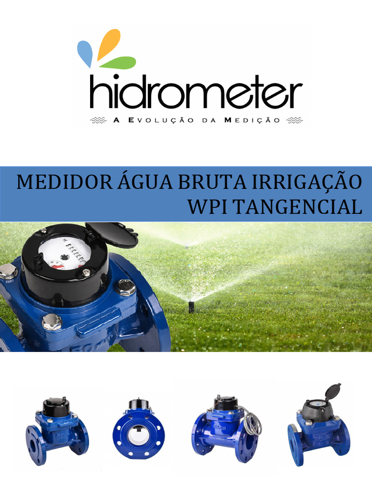 Medidor WPI Tangencial HIDROMETER | PDF | Irrigação | Água e meio ambiente