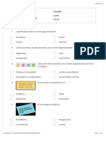 Texto Argumentativo (hoja de trabajo)