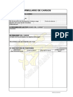 Formulario Analisis de Cargo