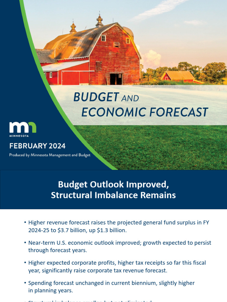 February 2024 Budget & Economic Outlook | PDF | Taxes | Recession