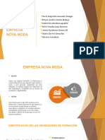 Plan de Formaciòn de La Empresa Nova Moda