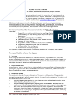 QSA Format For Overseas Project Proposals