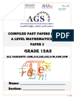 Compiled Past Papers Pure Mathematics Paper 3 9709